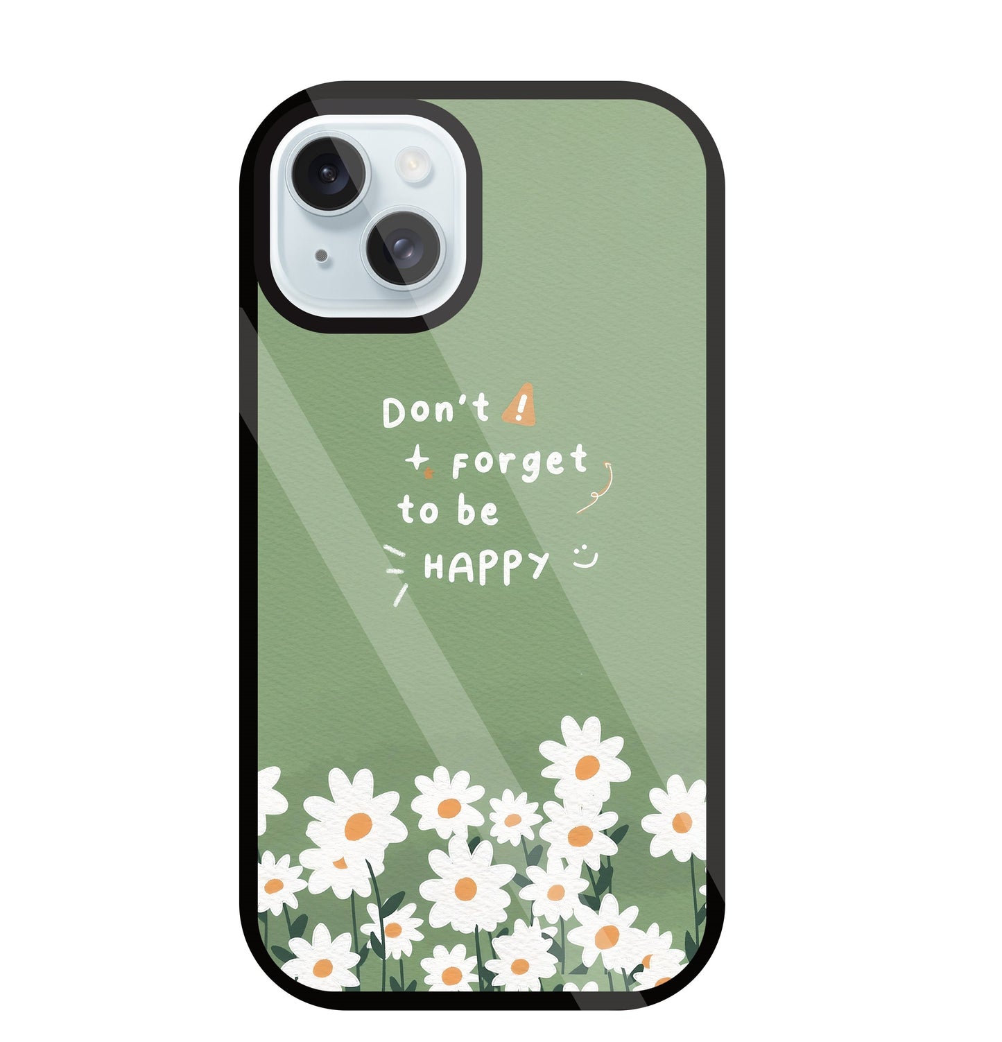 Don't Forget To Be Happy Glass Case For Apple iPhone 13