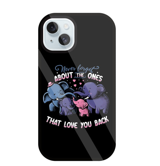 Elephant Family Glass Case For Apple iPhone 13