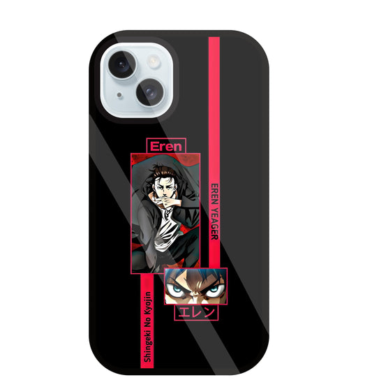 Eren Anime Glass Case For Apple iPhone 13