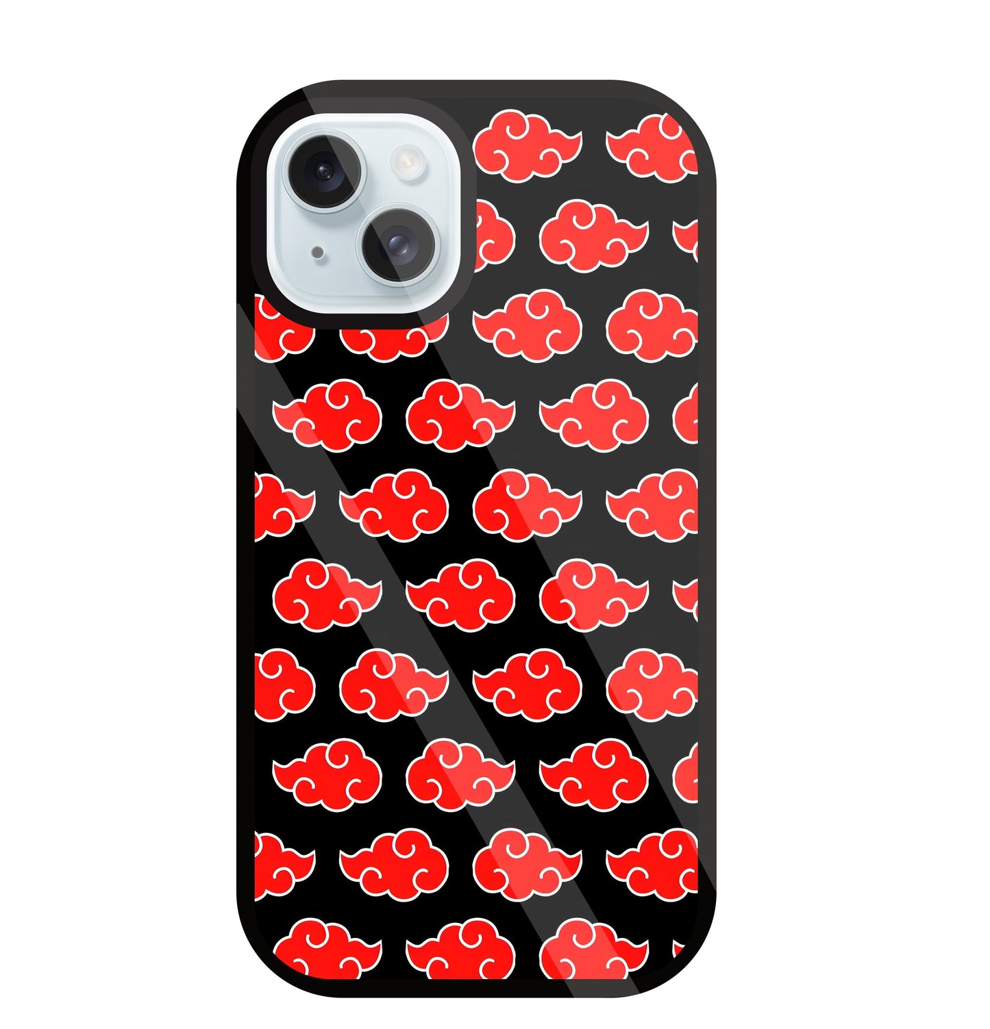 Japanese Clouds Seamless Pattern Glass Case For Apple iPhone 13
