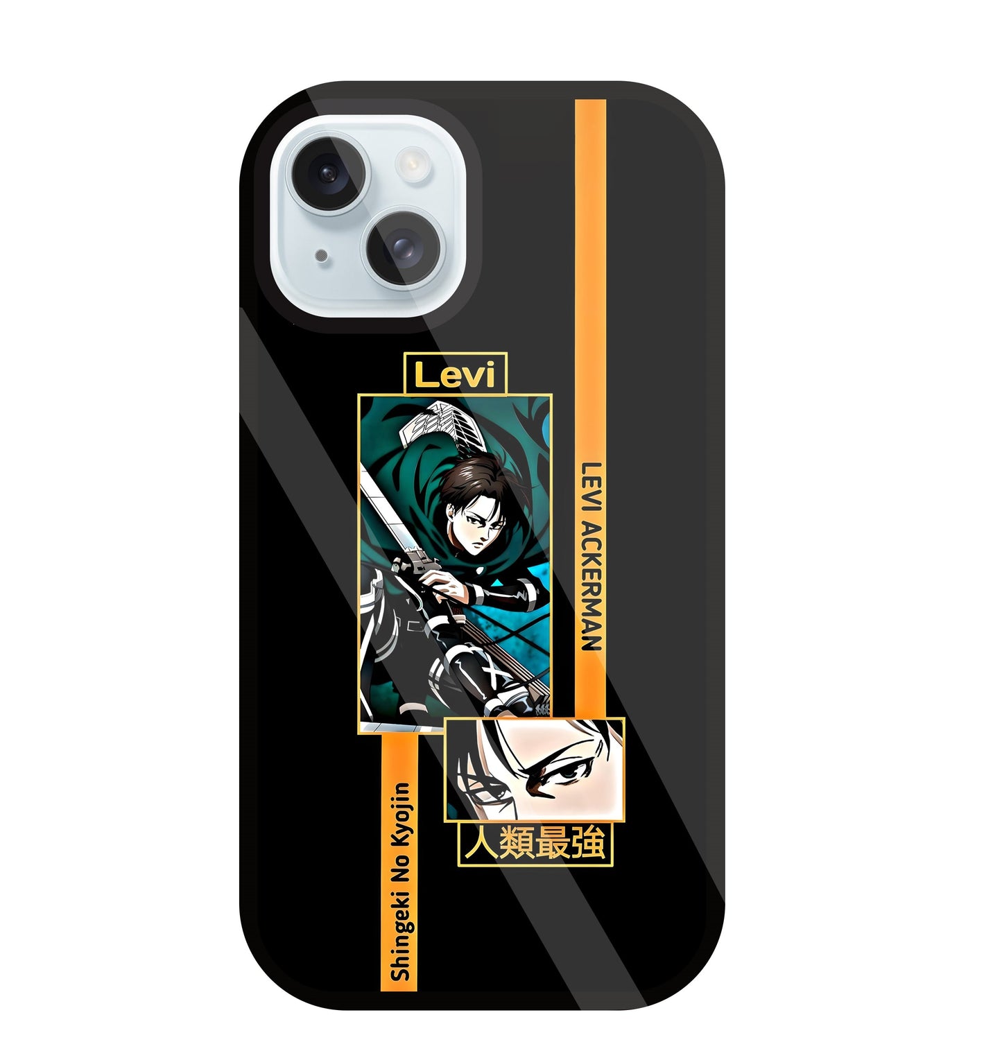 Levi Anime Glass Case For Apple iPhone 13