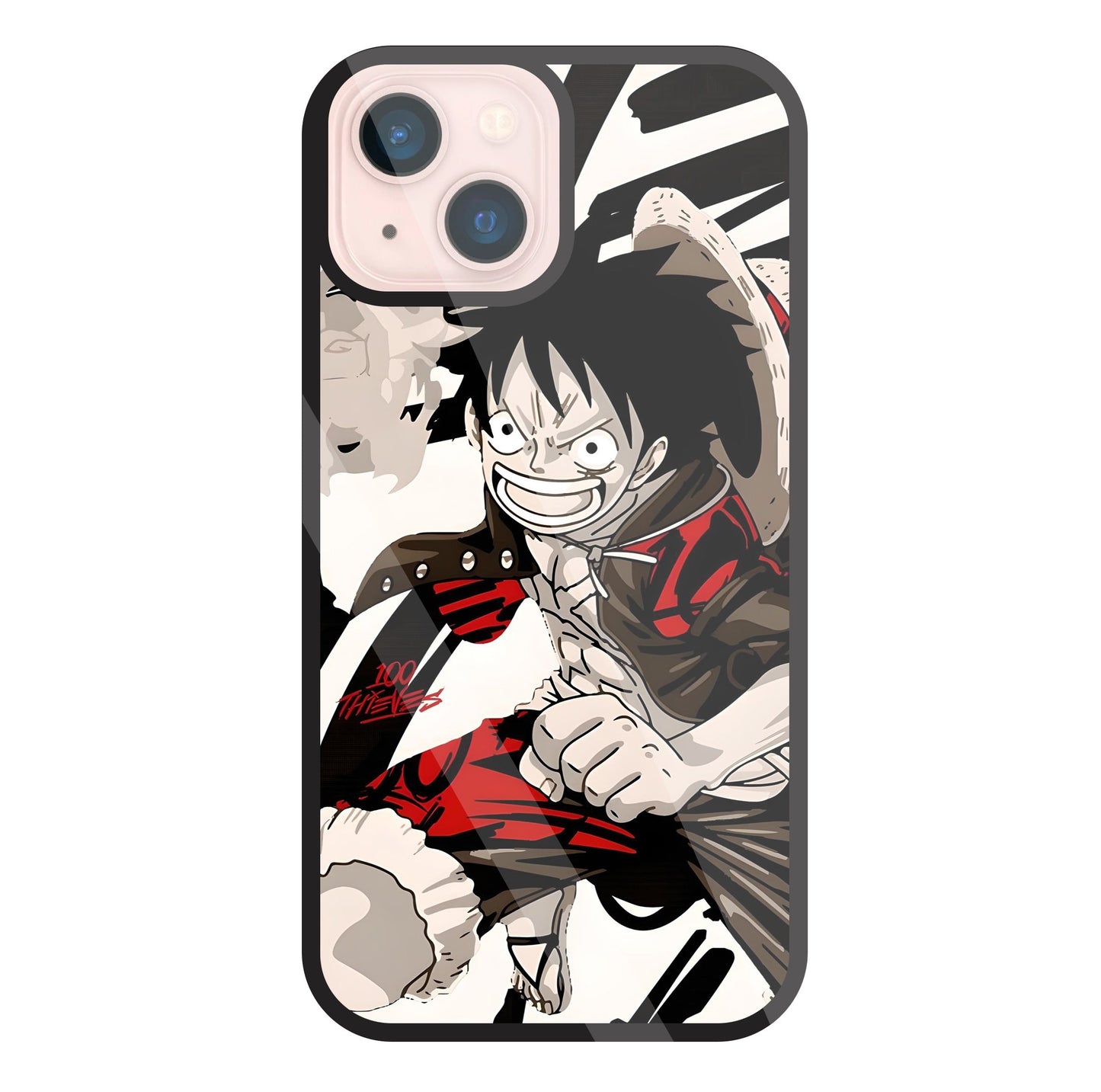 Angry Luffy Glass Case For Apple iPhone 13 Mini