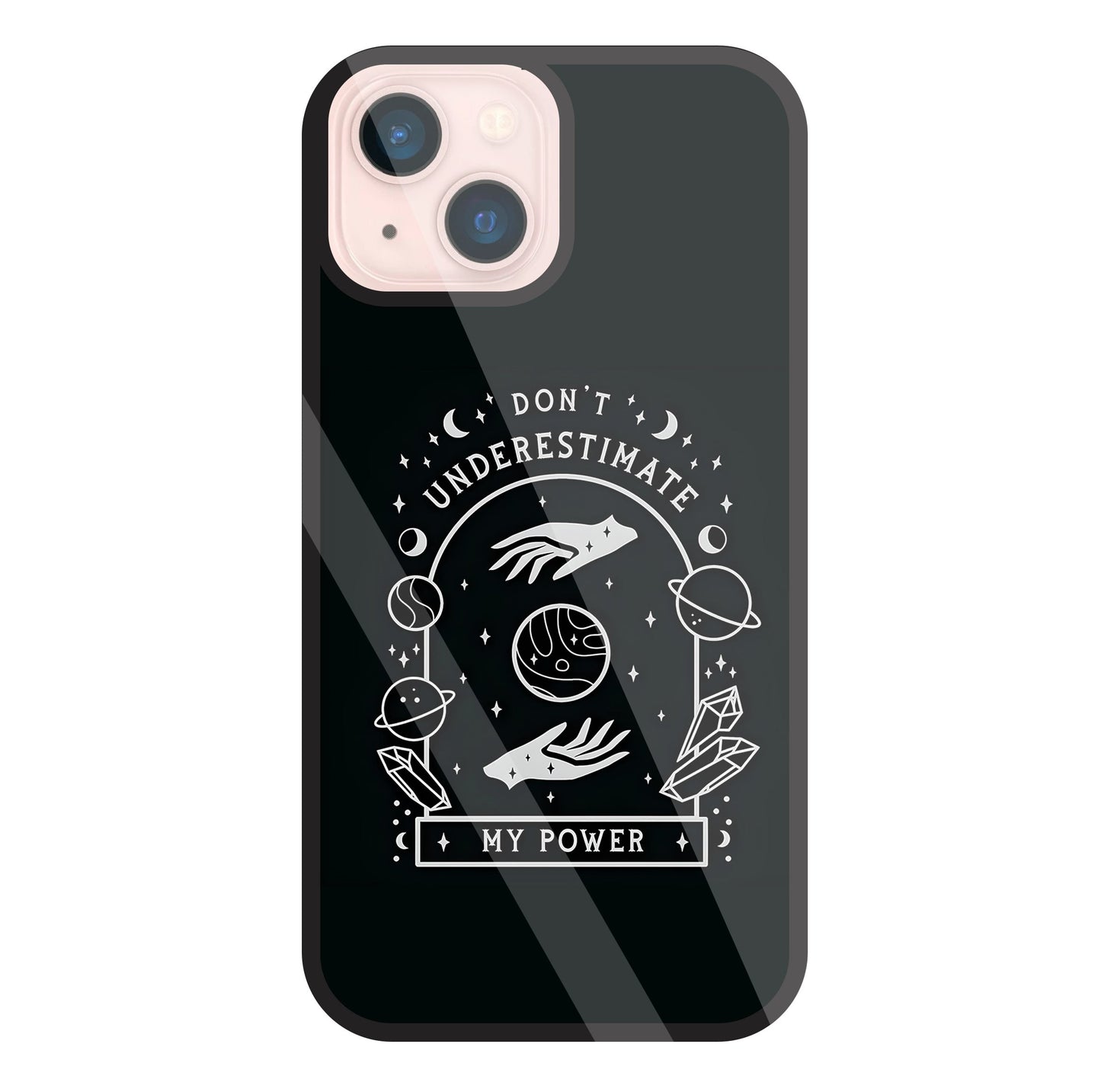 Don't Underestimate My Power Glass Case For Apple iPhone 13 Mini