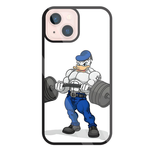 Donald Duck With Gym Glass Case For Apple iPhone 13 Mini