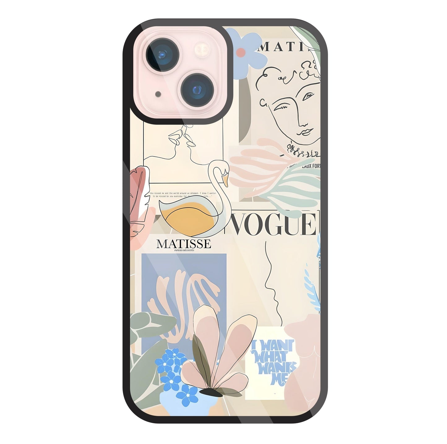 The Kiss Art Glass Case For Apple iPhone 13 Mini