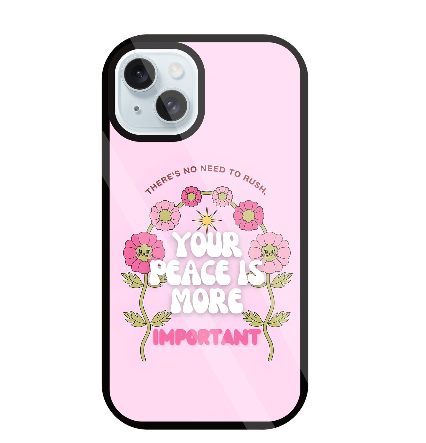 Peace Is More Important Glass Case For Apple iPhone 13