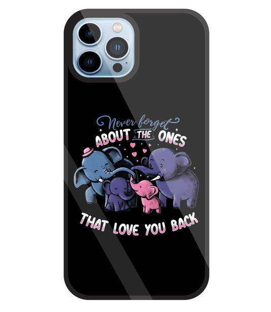 Elephant Family Glass Case For Apple iPhone 13 Pro
