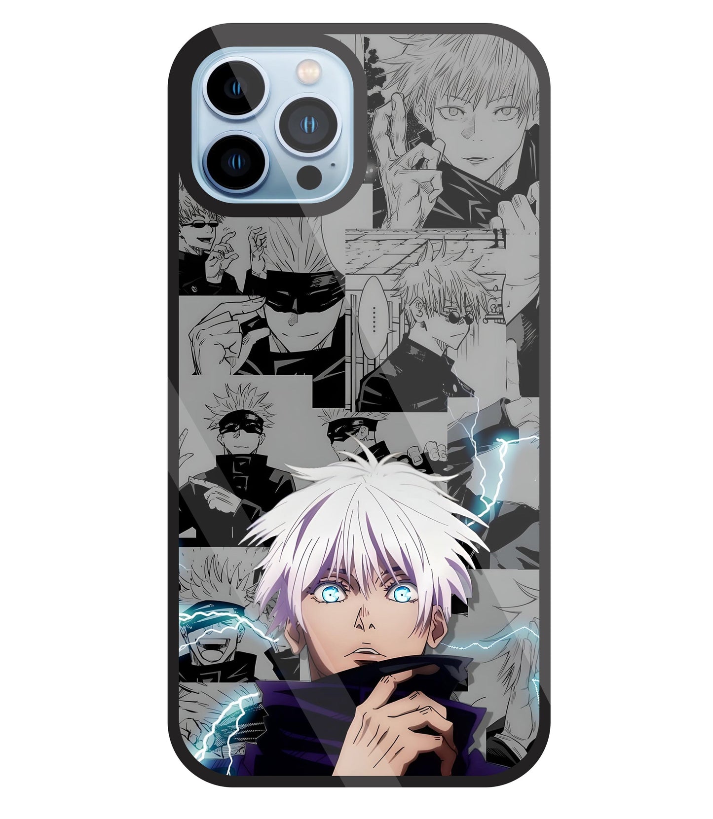 Gojo with bolt Glass Case For Apple iPhone 13 Pro
