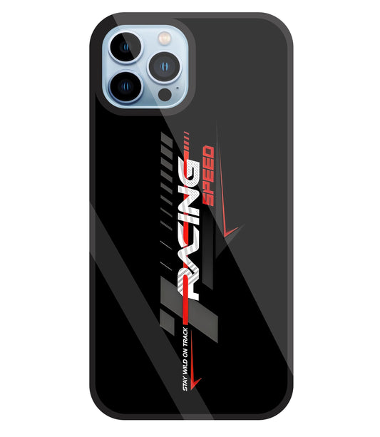 Racing Speed Glass Case For Apple iPhone 13 Pro