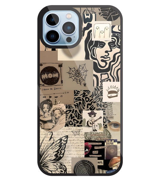 Romantic Lover Glass Case For Apple iPhone 13 Pro