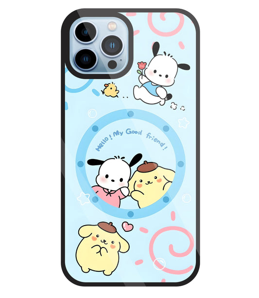 Sanrio Friends Glass Case For Apple iPhone 13 Pro