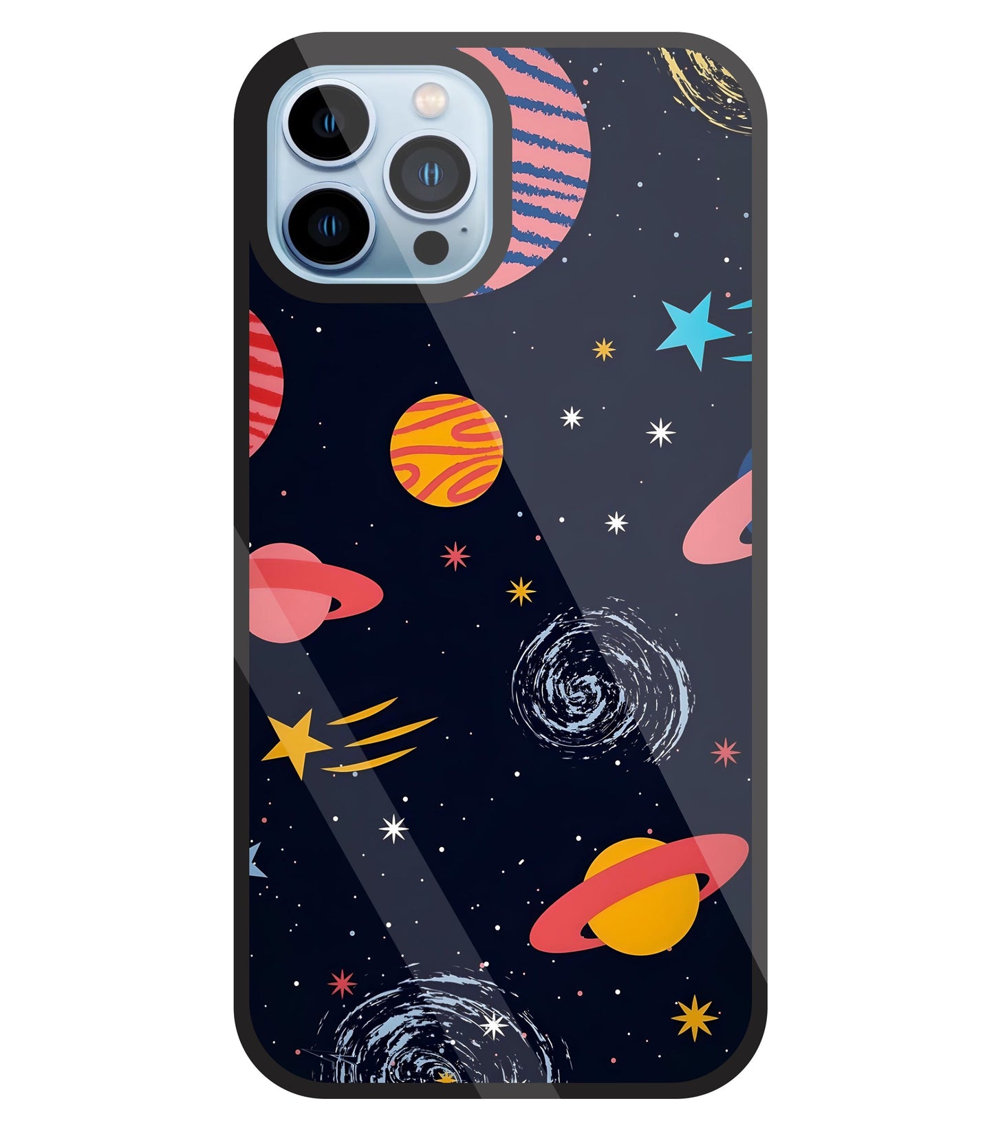 Universe In Space Glass Case For Apple iPhone 13 Pro