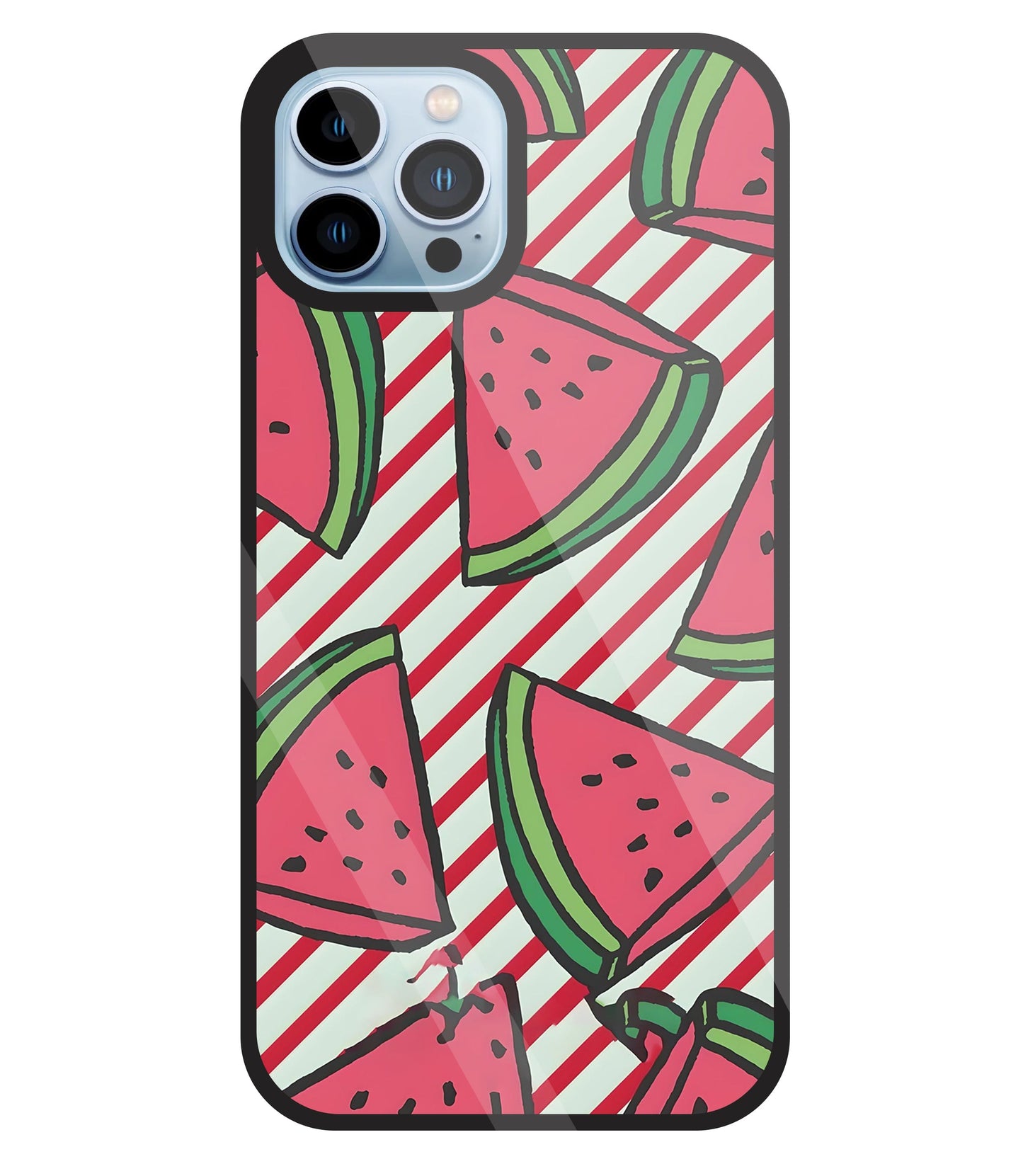 Watermelon Glass Case For Apple iPhone 13 Pro