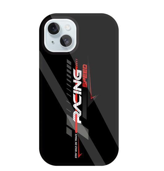 Racing Speed Glass Case For Apple iPhone 13