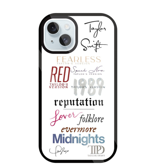 Red Taylor's Version Glass Case For Apple iPhone 13