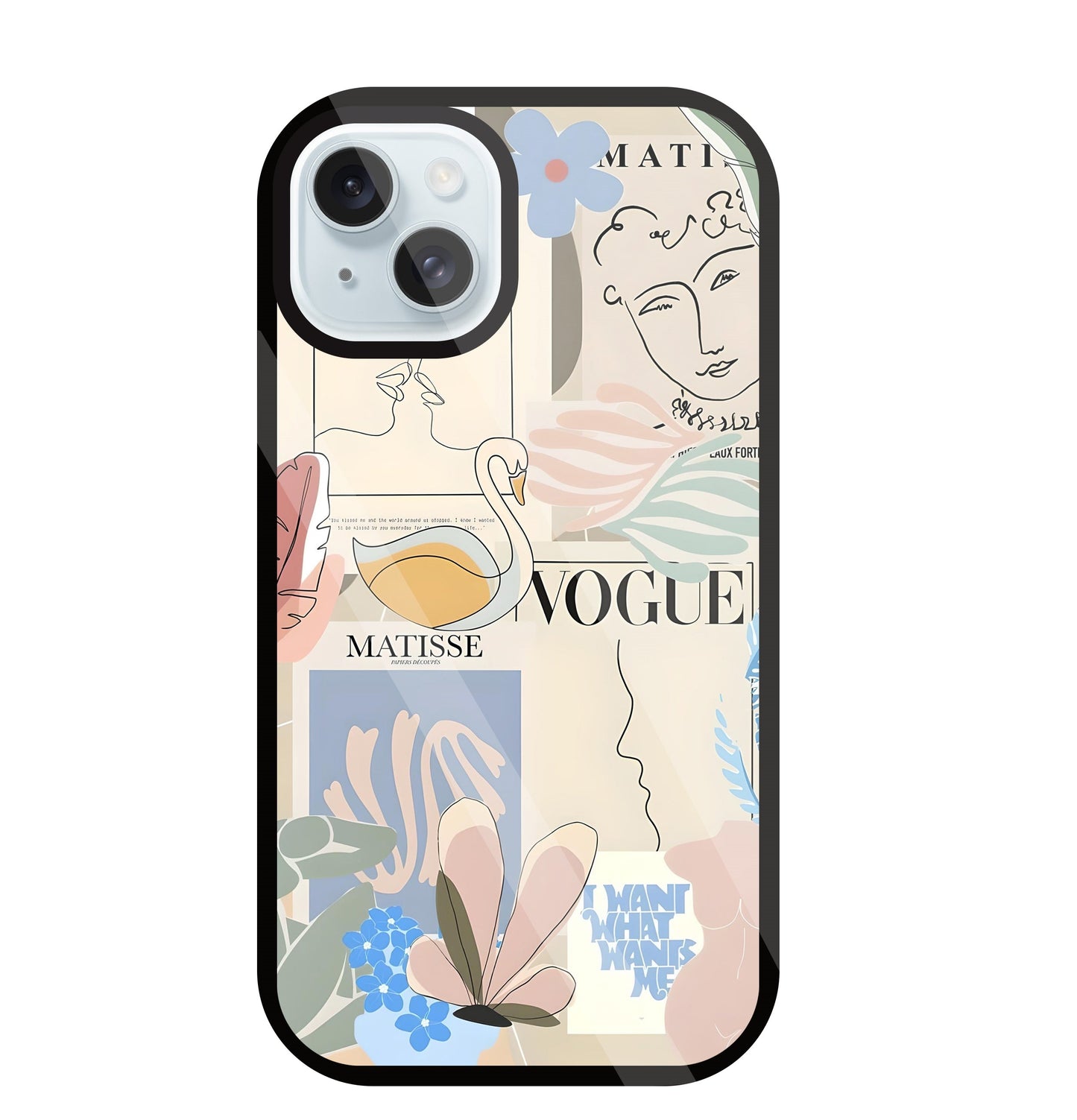 The Kiss Art Glass Case For Apple iPhone 13