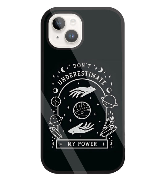 Don't Underestimate My Power Glass Case For Apple iPhone 15