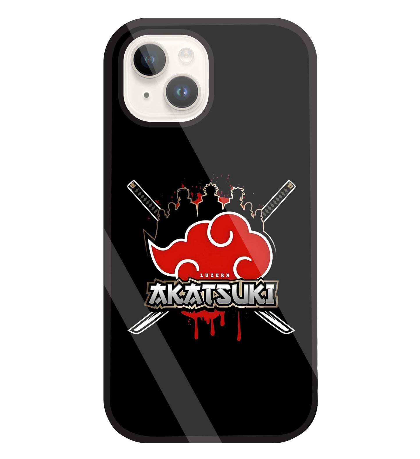 Naruto - Akatsuki Glass Case For Apple iPhone 15