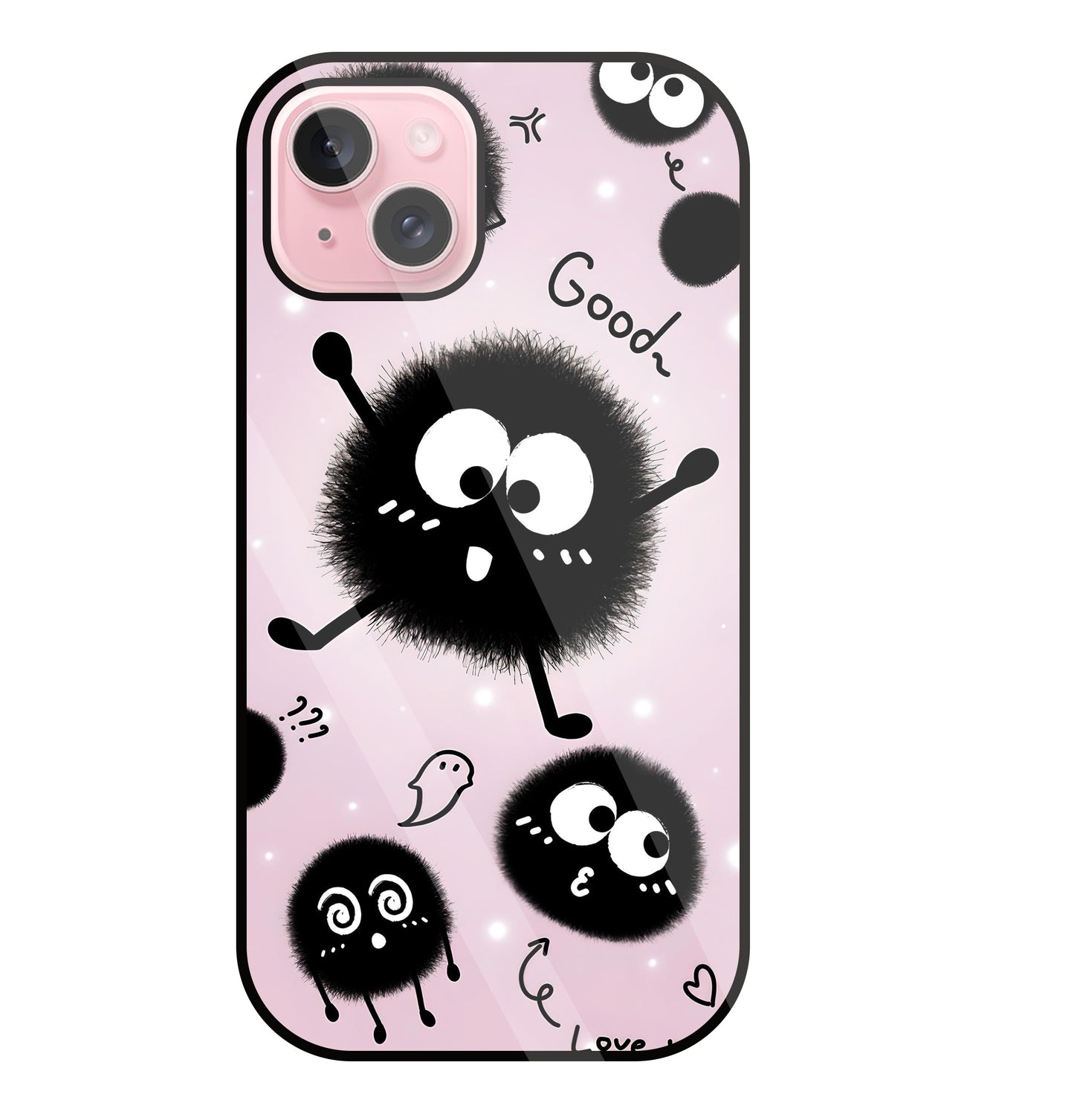 Soot Spirit Glass Case For Apple iPhone 15 Plus