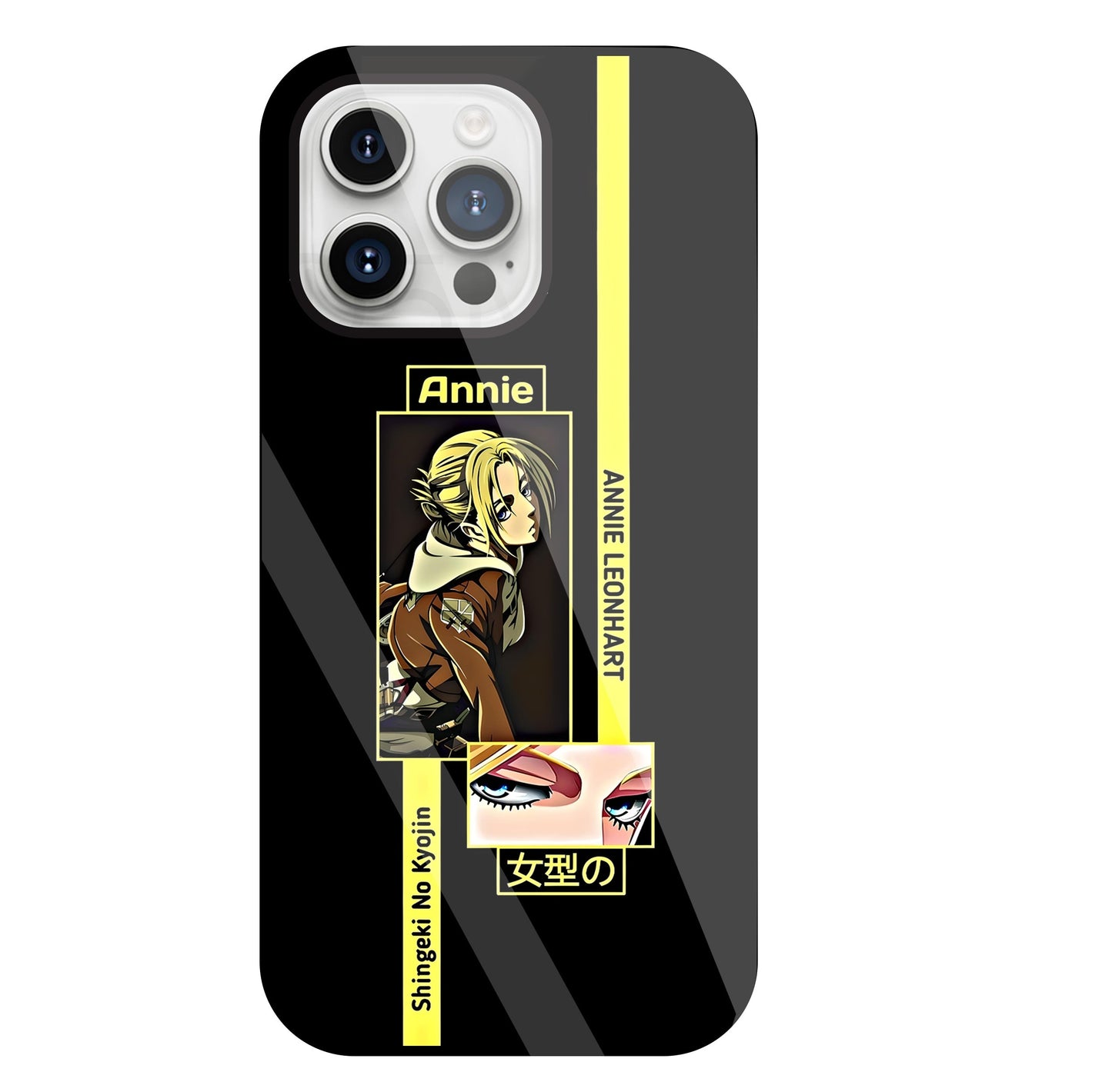 Annie Attack on Titan Glass Case For Apple iPhone 15 Pro Max