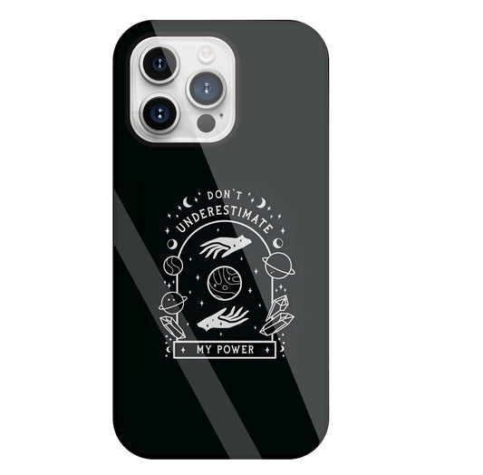Don't Underestimate My Power Glass Case For Apple iPhone 15 Pro Max