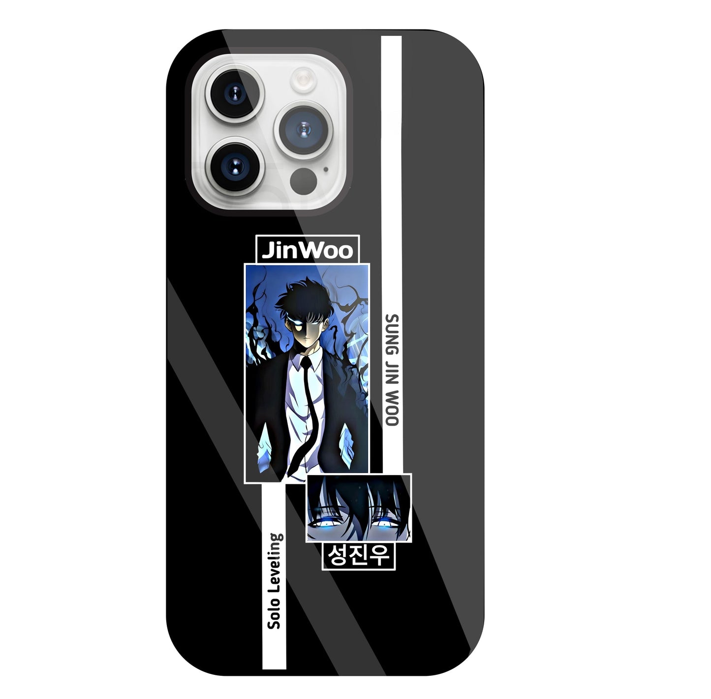 Jin Woo Sung Anime Glass Case For Apple iPhone 15 Pro Max