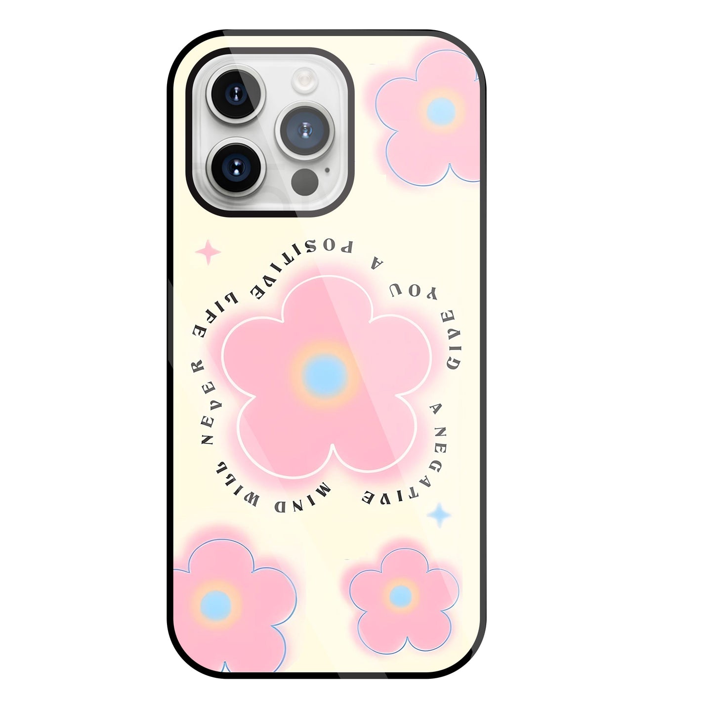 Positive Life Glass Case For Apple iPhone 15 Pro Max