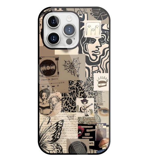 Romantic Lover Glass Case For Apple iPhone 15 Pro Max