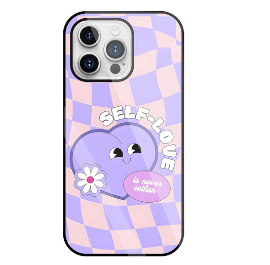 Self Love Glass Case For Apple iPhone 15 Pro Max