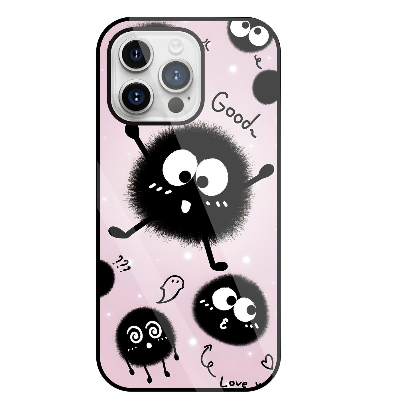 Soot Spirit Glass Case For Apple iPhone 15 Pro Max