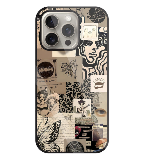 Romantic Lover Glass Case For Apple iPhone 15 Pro