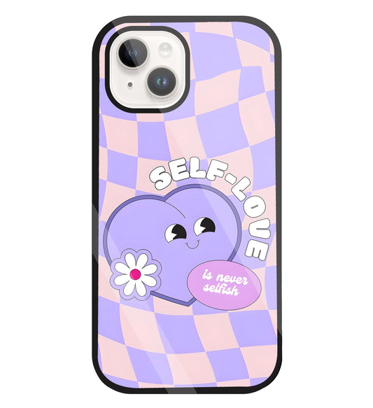 Self Love Glass Case For Apple iPhone 15