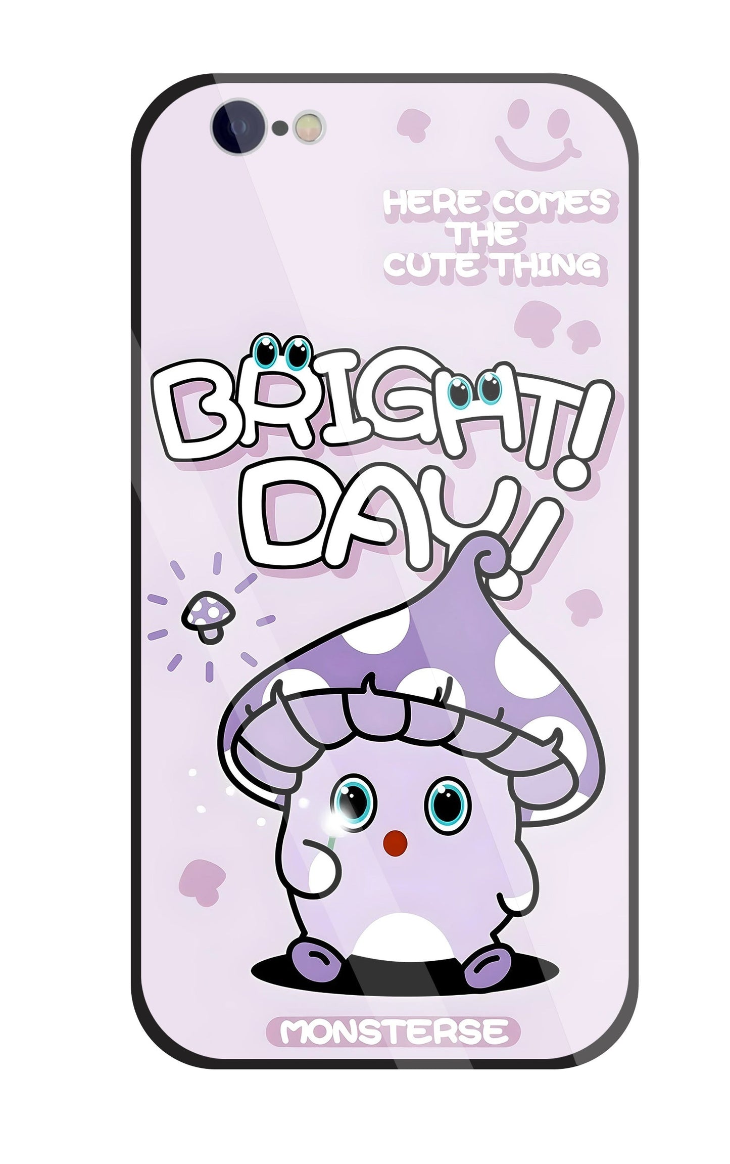 Bright Day Purple Monster Glass Case For Apple iPhone 6 / 6s