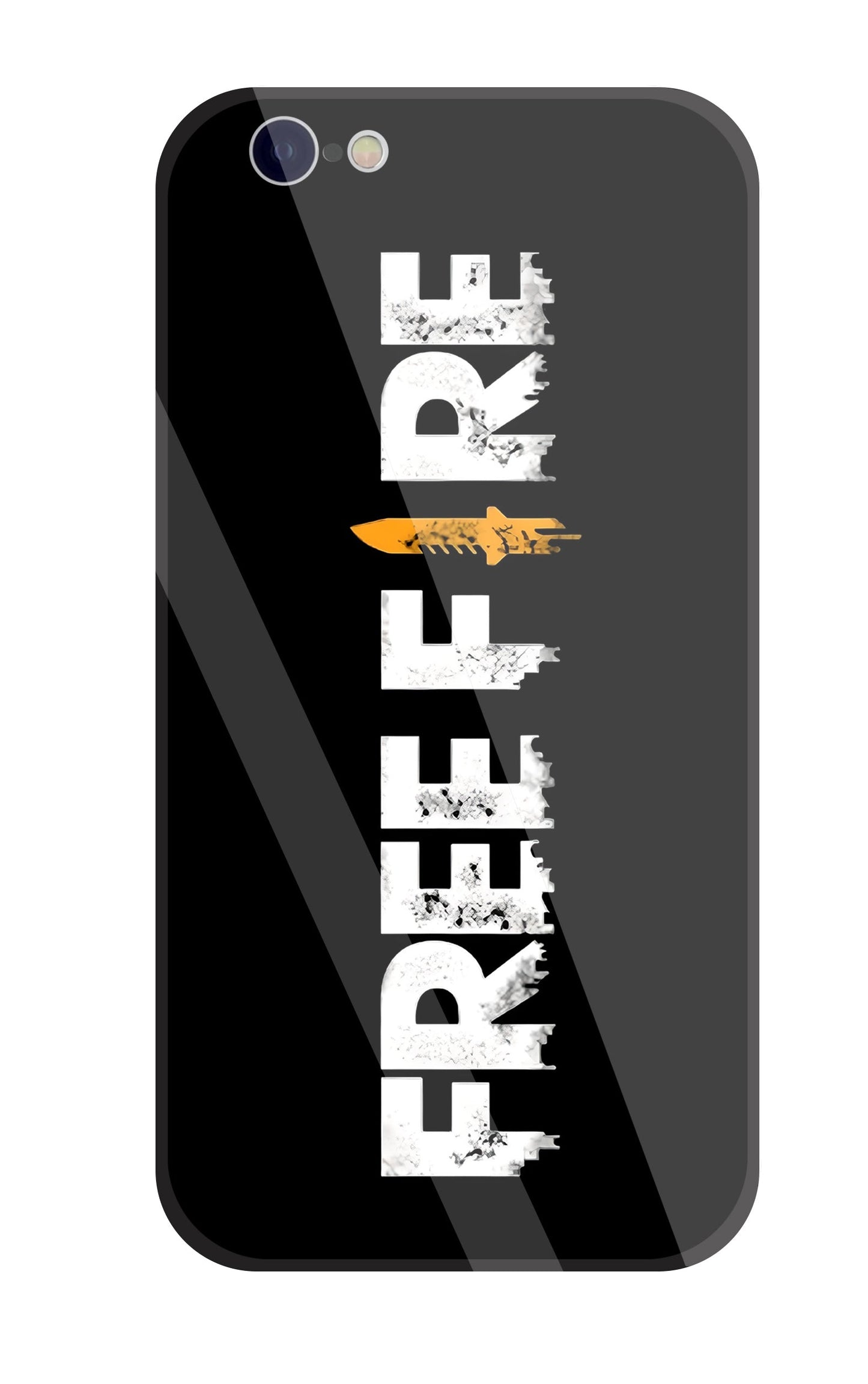 Free Fire Glass Case For Apple iPhone 6 / 6s