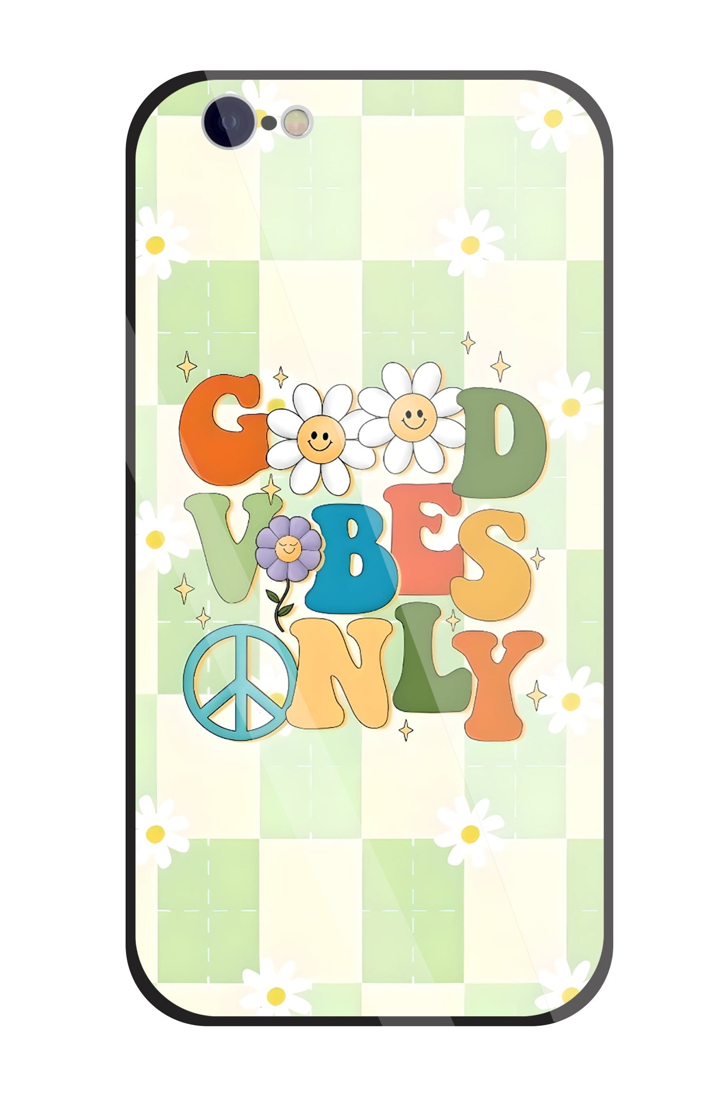 Good Vibes Only Glass Case For Apple iPhone 6 / 6s