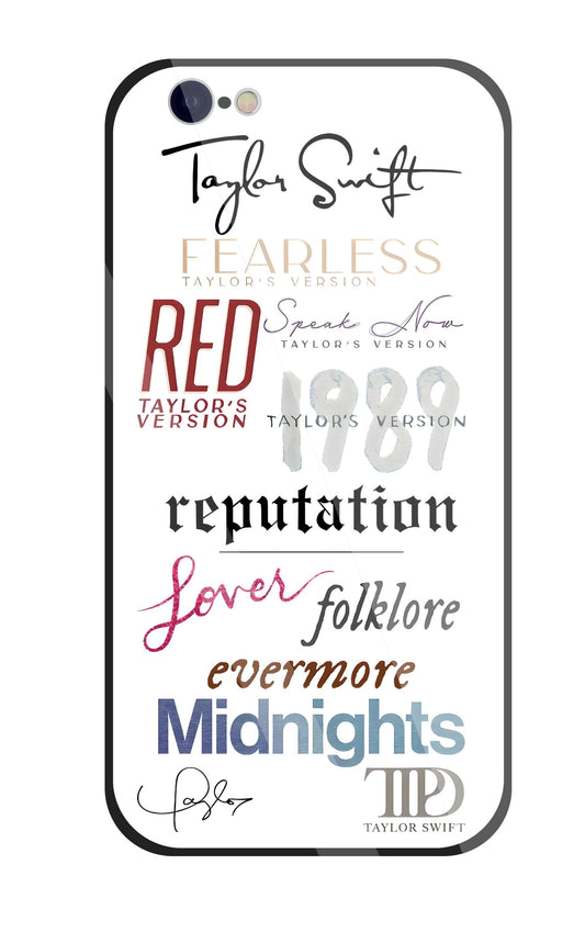 Red Taylor's Version Glass Case For Apple iPhone 6 / 6s