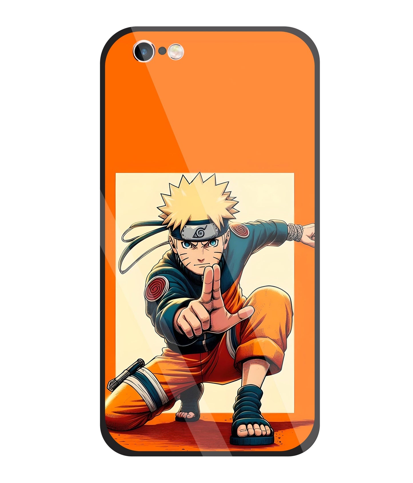 Cute Naruto Glass Case For Apple iPhone 6 +