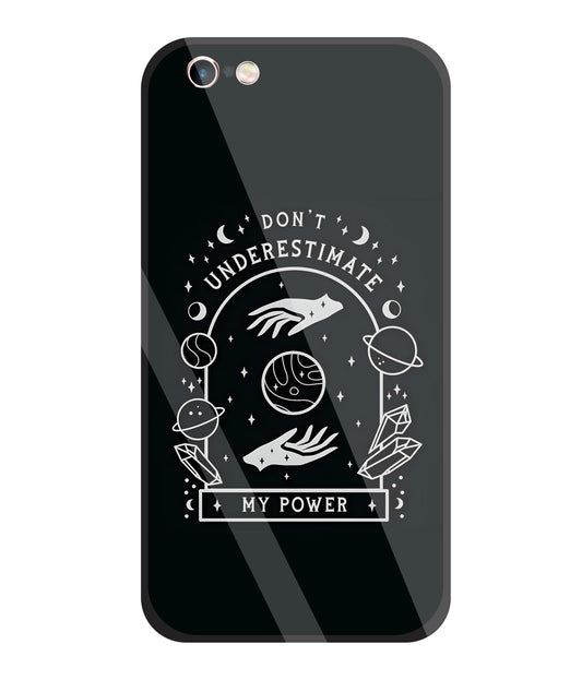 Don't Underestimate My Power Glass Case For Apple iPhone 6 +