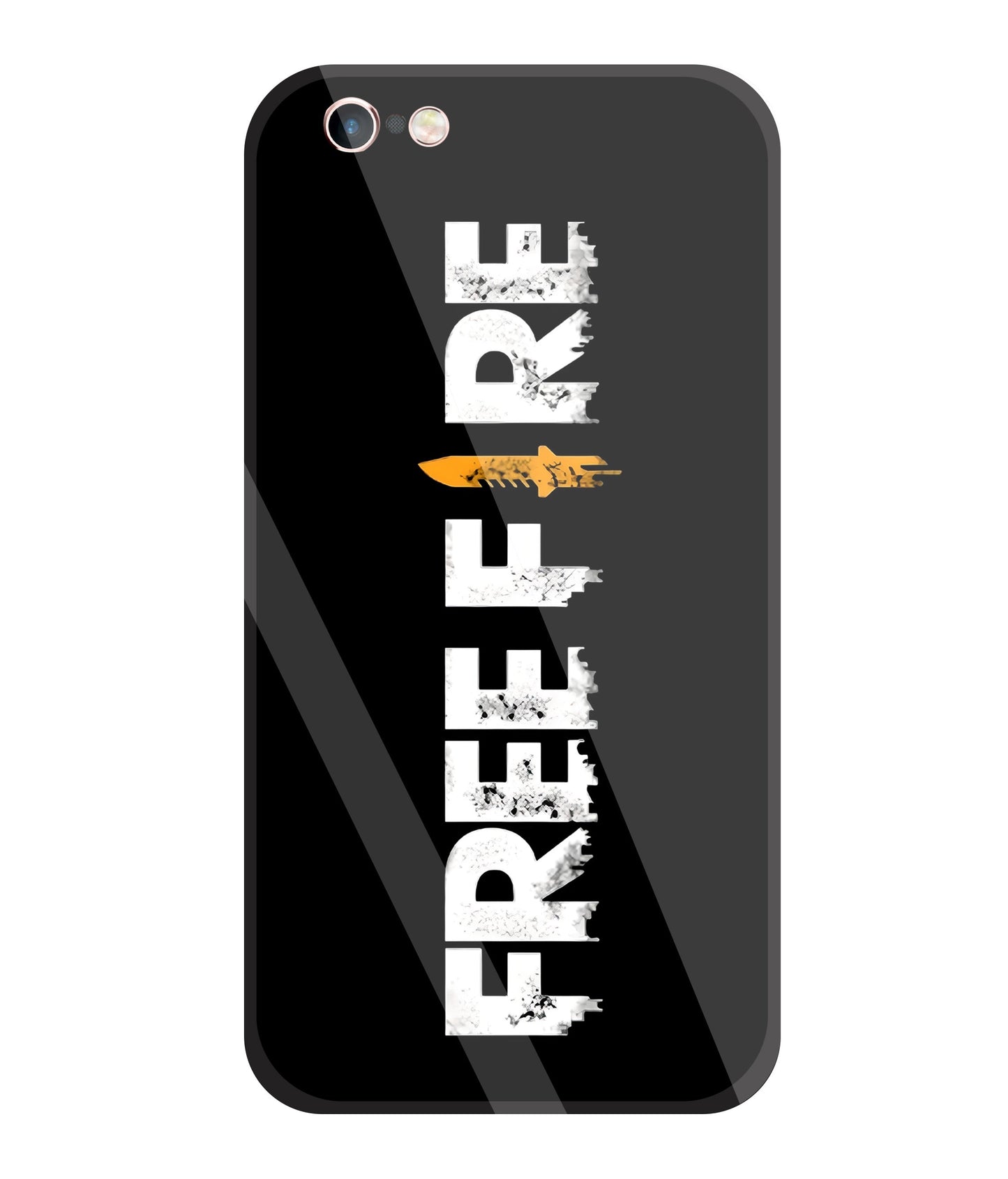 Free Fire Glass Case For Apple iPhone 6 +
