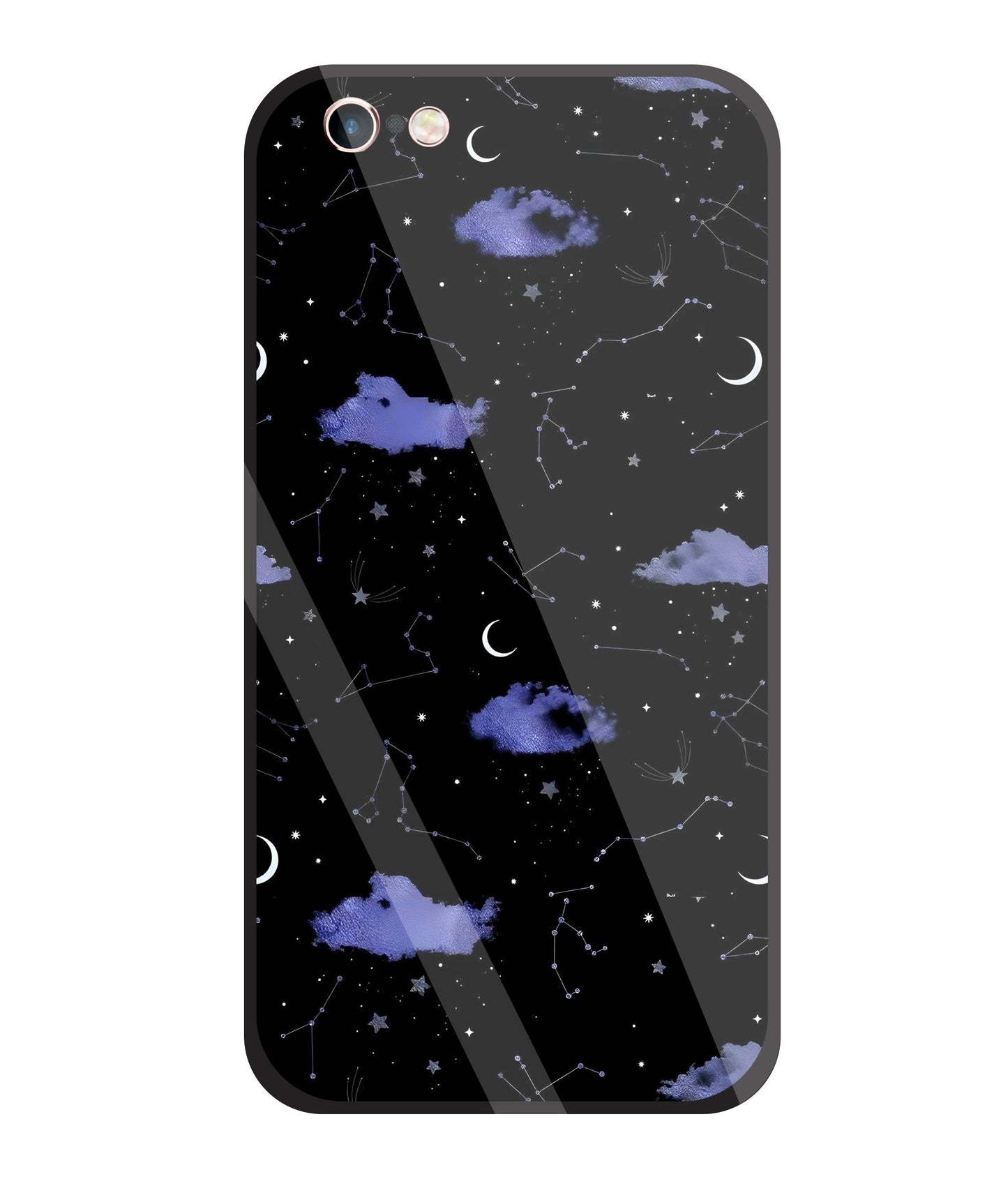 Night Sky Constellations and Stars Glass Case For Apple iPhone 6 +