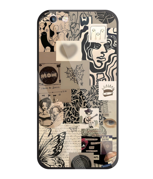 Romantic Lover Glass Case For Apple iPhone 6 +