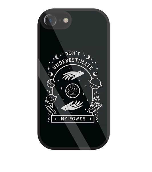 Don't Underestimate My Power Glass Case For Apple iPhone 7