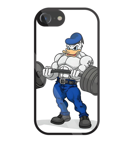 Donald Duck With Gym Glass Case For Apple iPhone 7