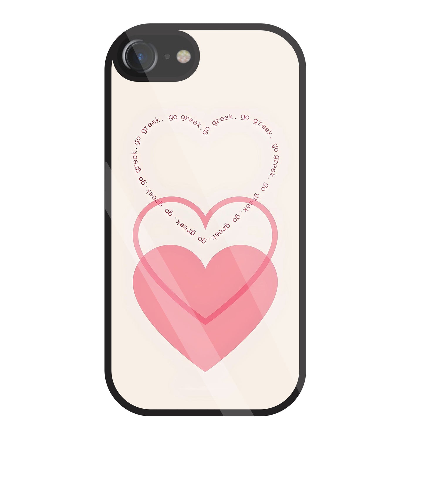 Heart Glass Case For Apple iPhone 7