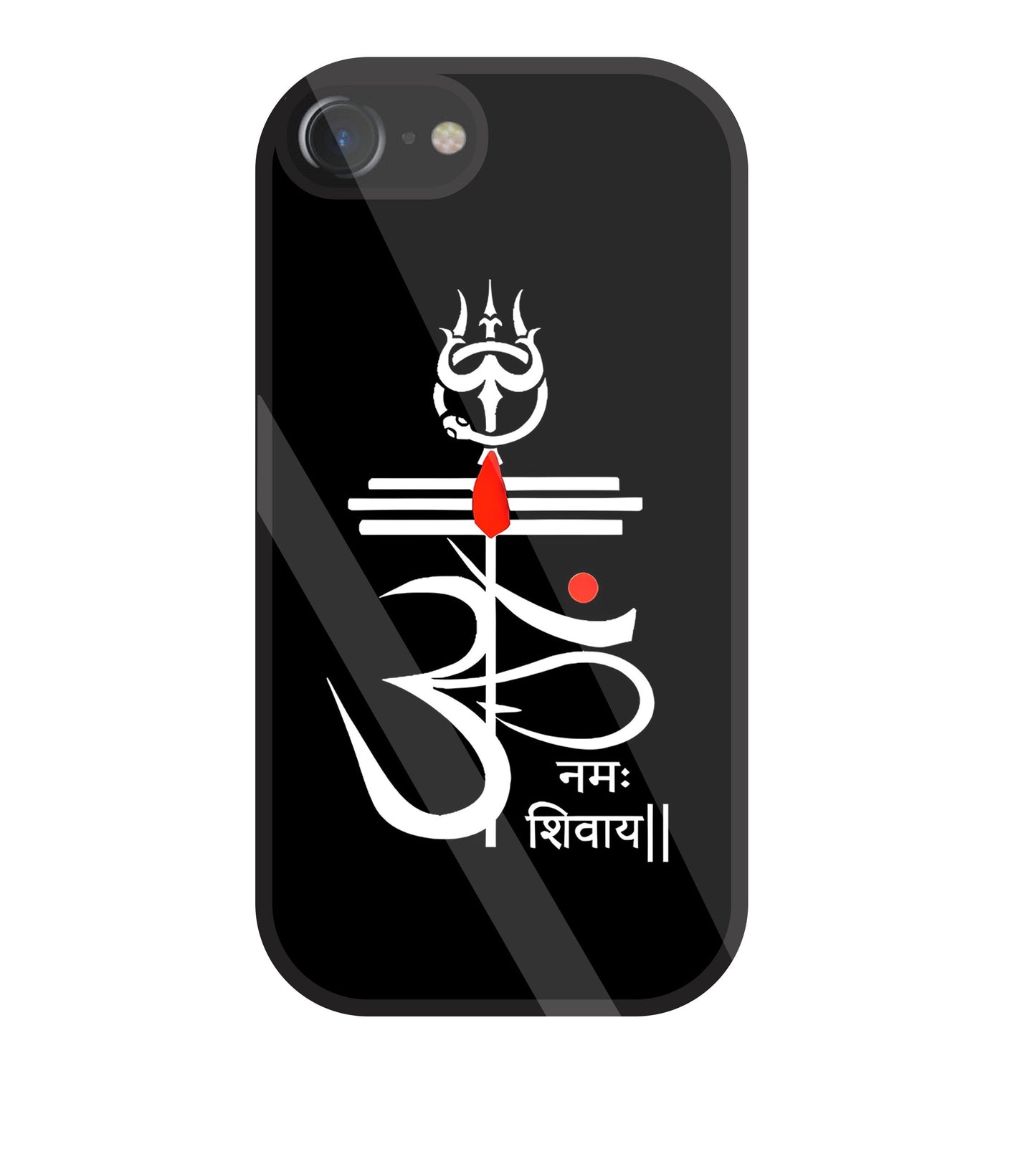 Om Namah Shivay White Glass Case For Apple iPhone 7