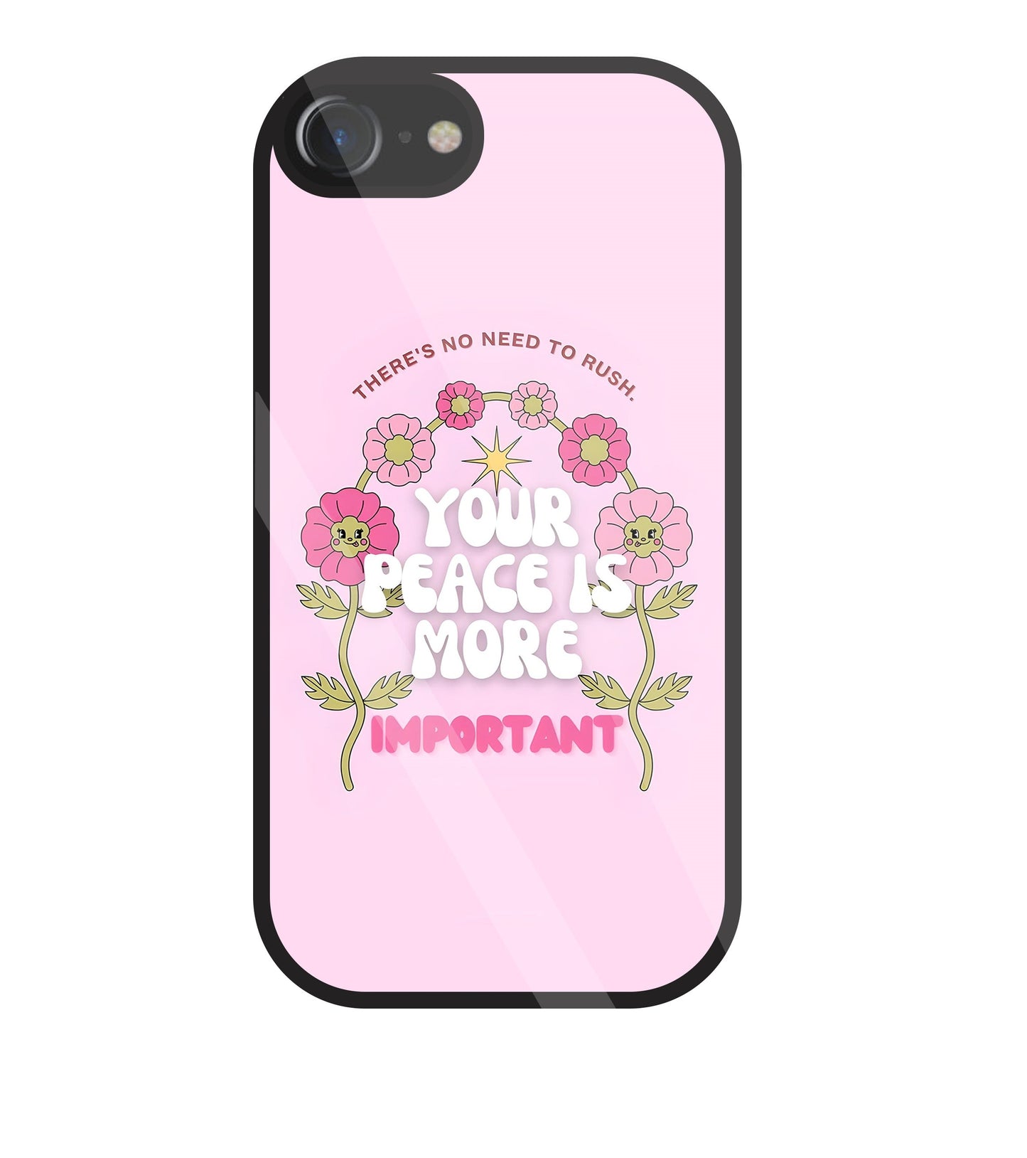 Peace Is More Important Glass Case For Apple iPhone 7