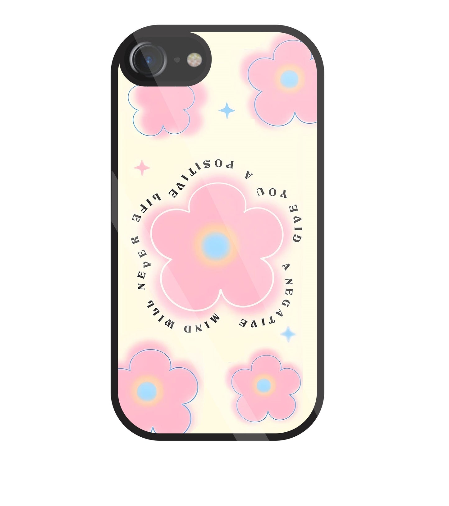 Positive Life Glass Case For Apple iPhone 7