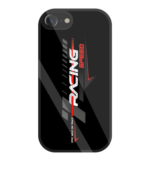 Racing Speed Glass Case For Apple iPhone 7