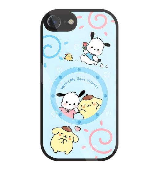 Sanrio Friends Glass Case For Apple iPhone 7