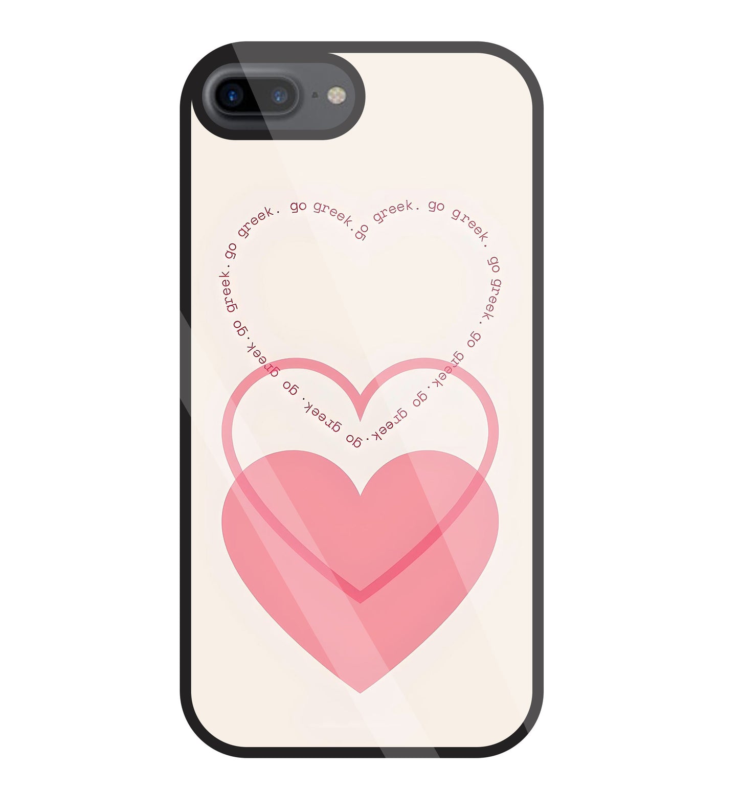 Heart Glass Case For Apple iPhone 7 +